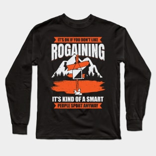 Rogaining Lover Orienteering Rogaines Hobby Gift Long Sleeve T-Shirt